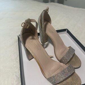 De Blossom Glitter Heels
